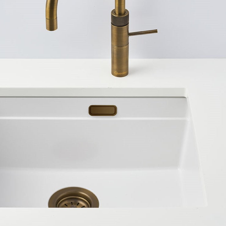 Quadron Bill 120 White, belfast granite sink, Mix and Match