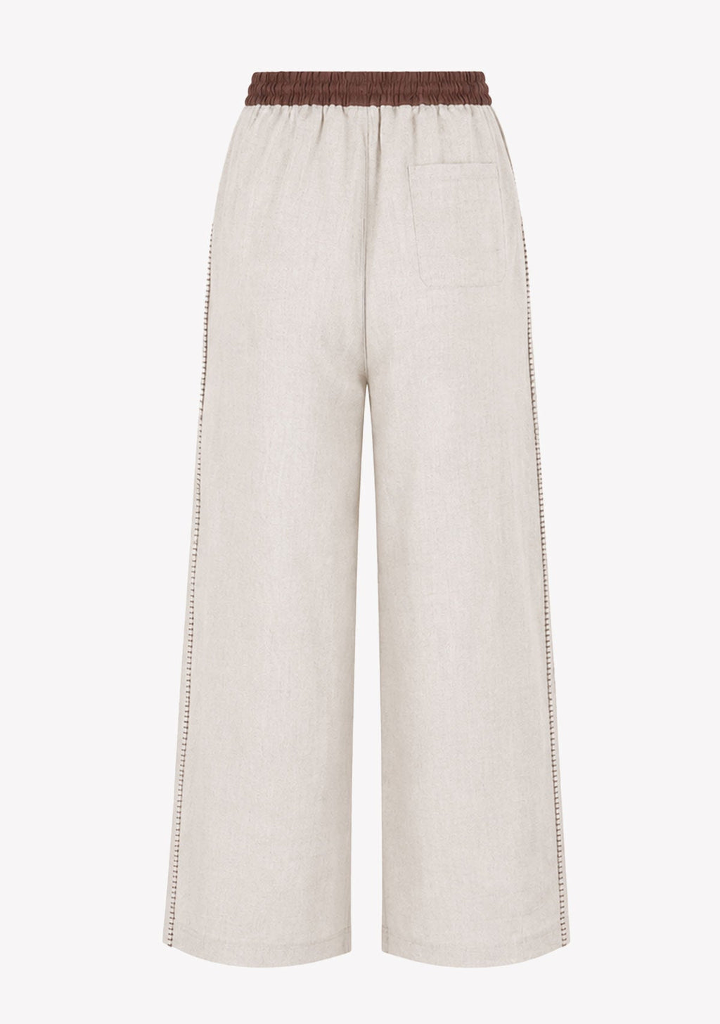 Drawstring Wide Pant Beige