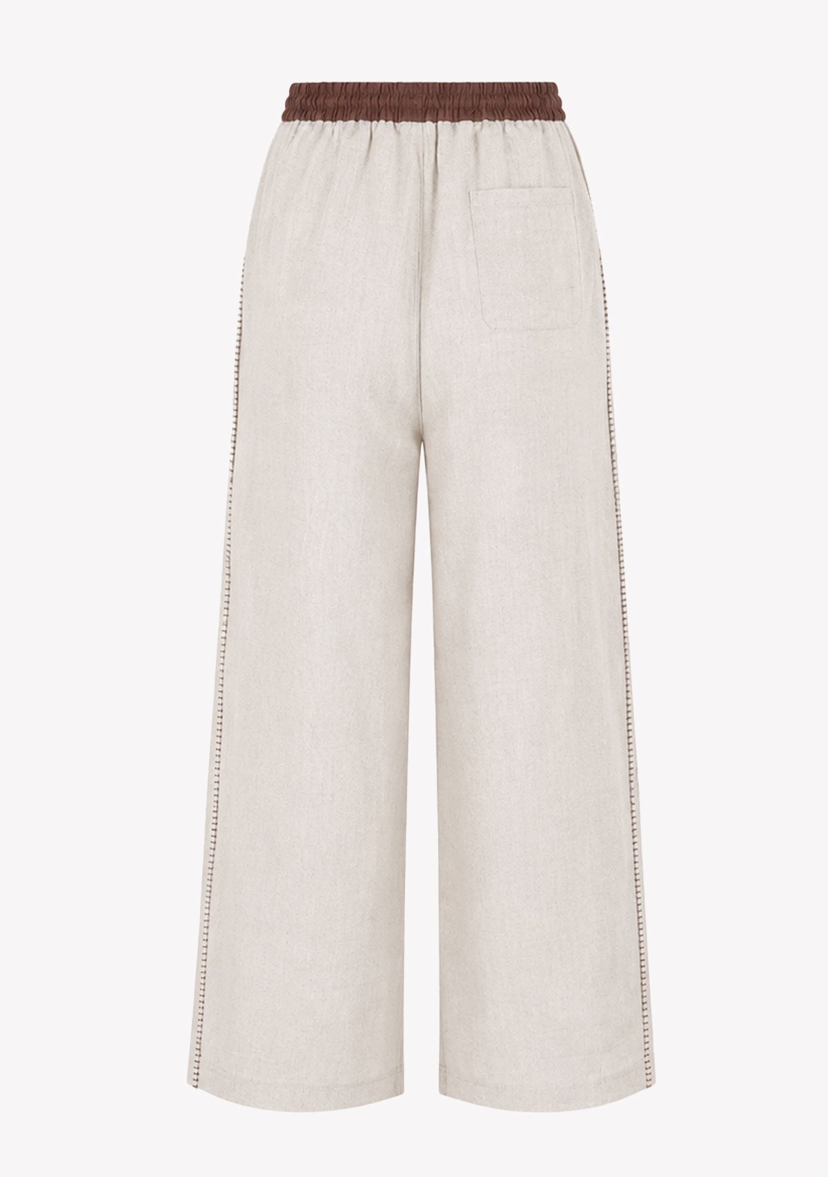 Drawstring Wide Pant Beige