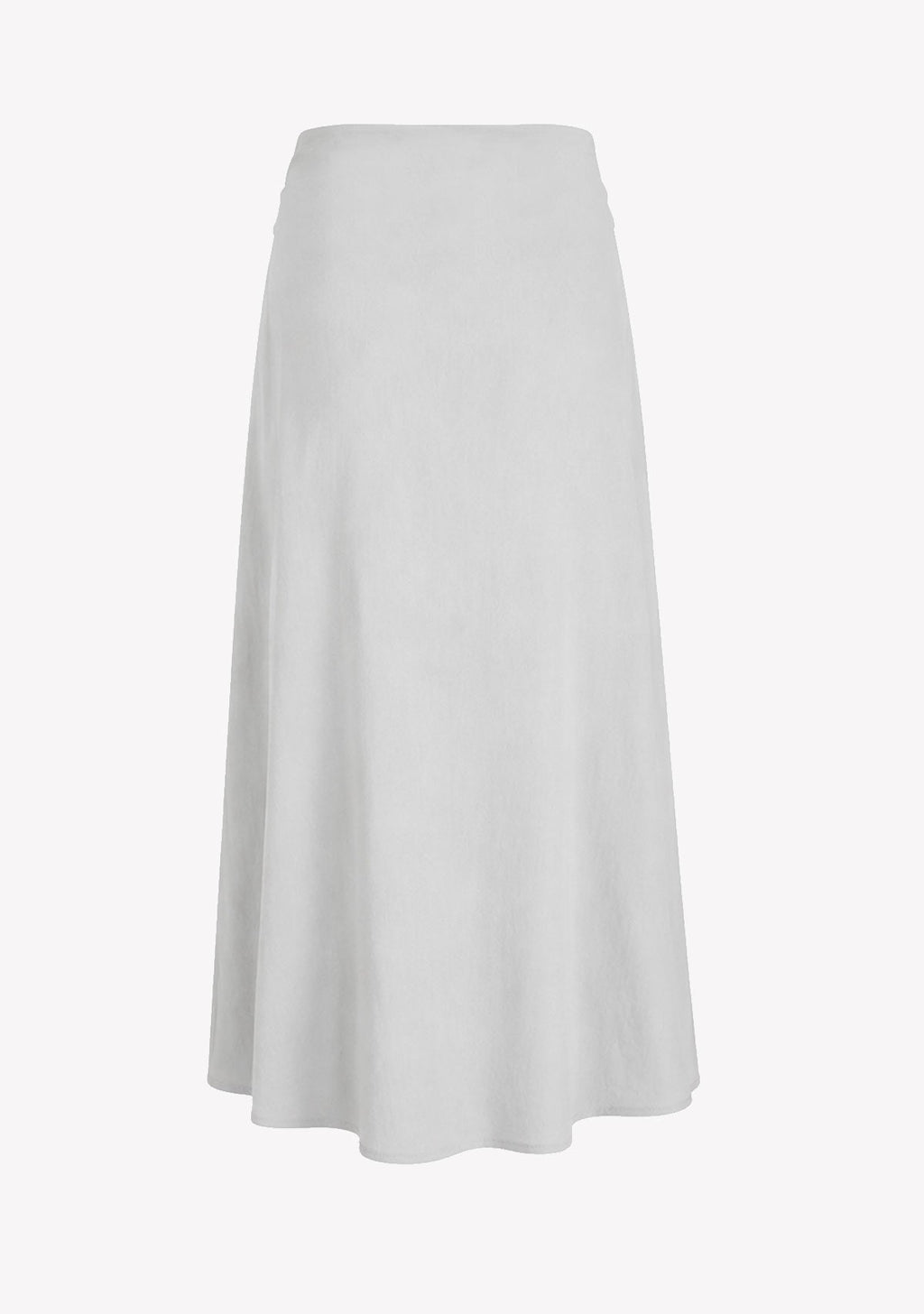 Ladies Solid Color Maxi Skirt Blue Grey