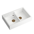 Quadron Bill 120 White, belfast granite sink, Mix and Match