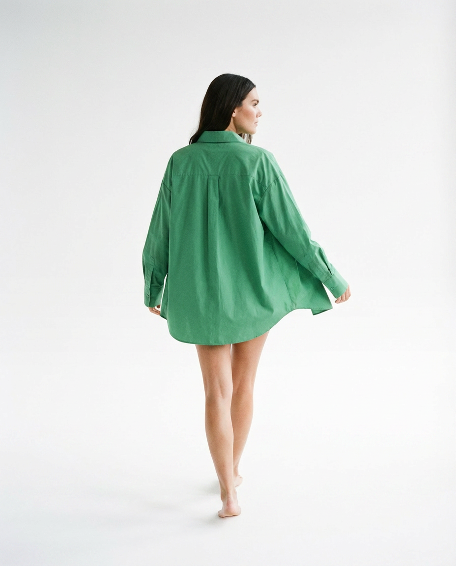 Ls Oversized Organic Poplin Shirt