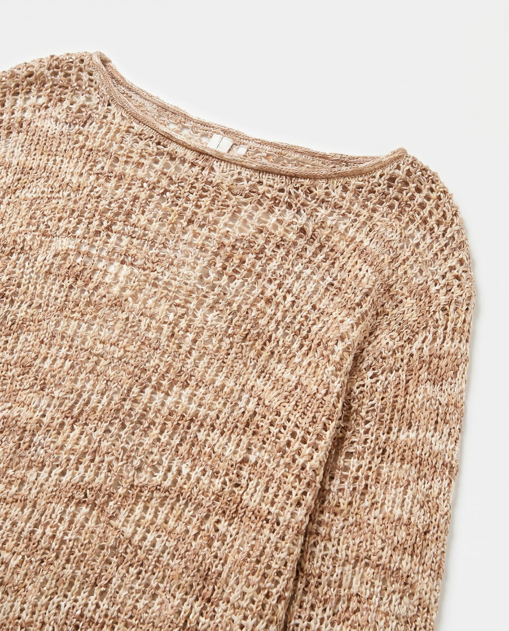 Textured Knit Long Sleeve Top Print