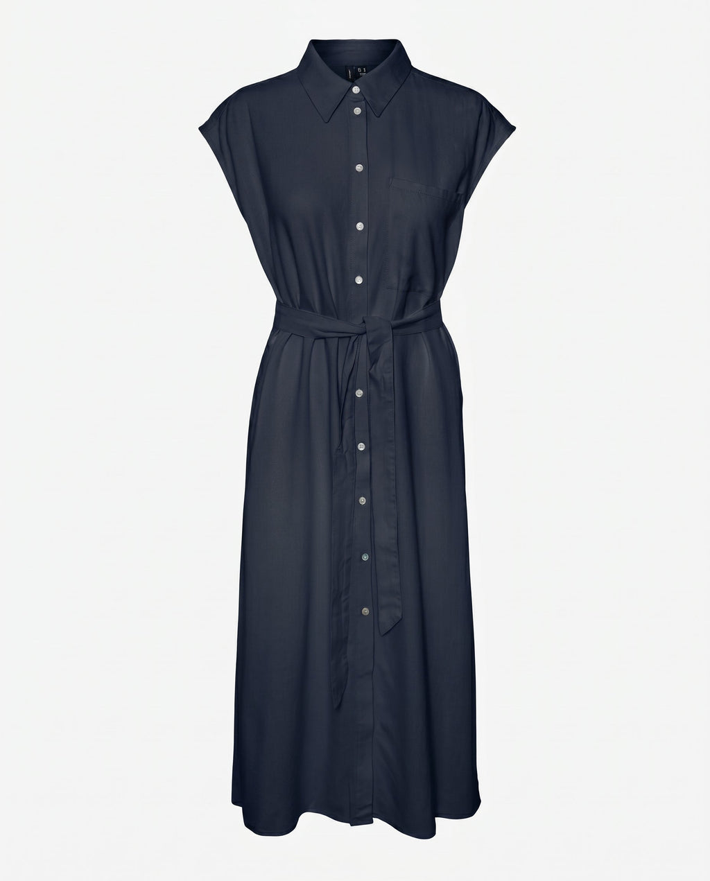 Vm Mymilo  Calf Shirt Dress Navy Blazer