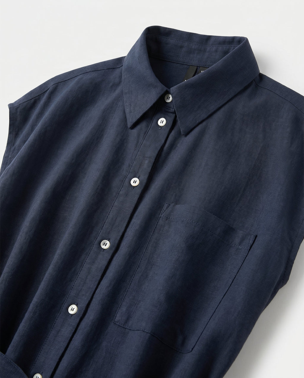 Vm Mymilo  Calf Shirt Dress Navy Blazer