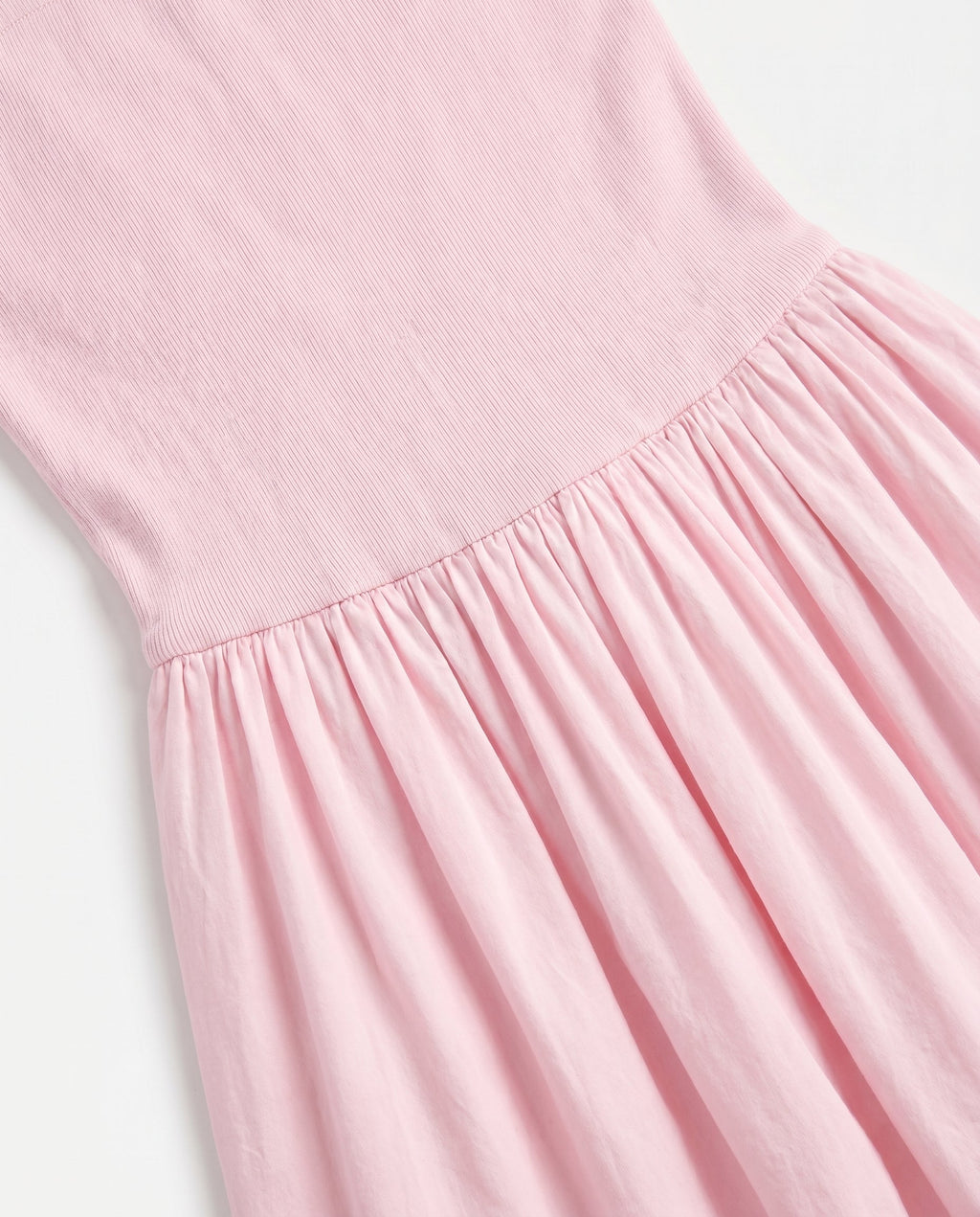 Strapless Flowy Mini Dress Soft Pink