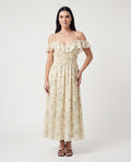 Sereia Floral Dress Ivory Green