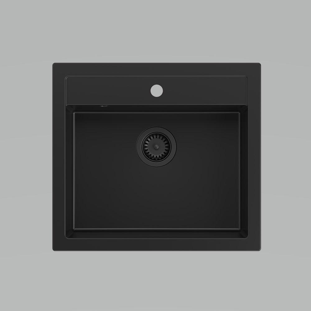 Quadron Bill 110 Pure Carbon, belfast granite sink