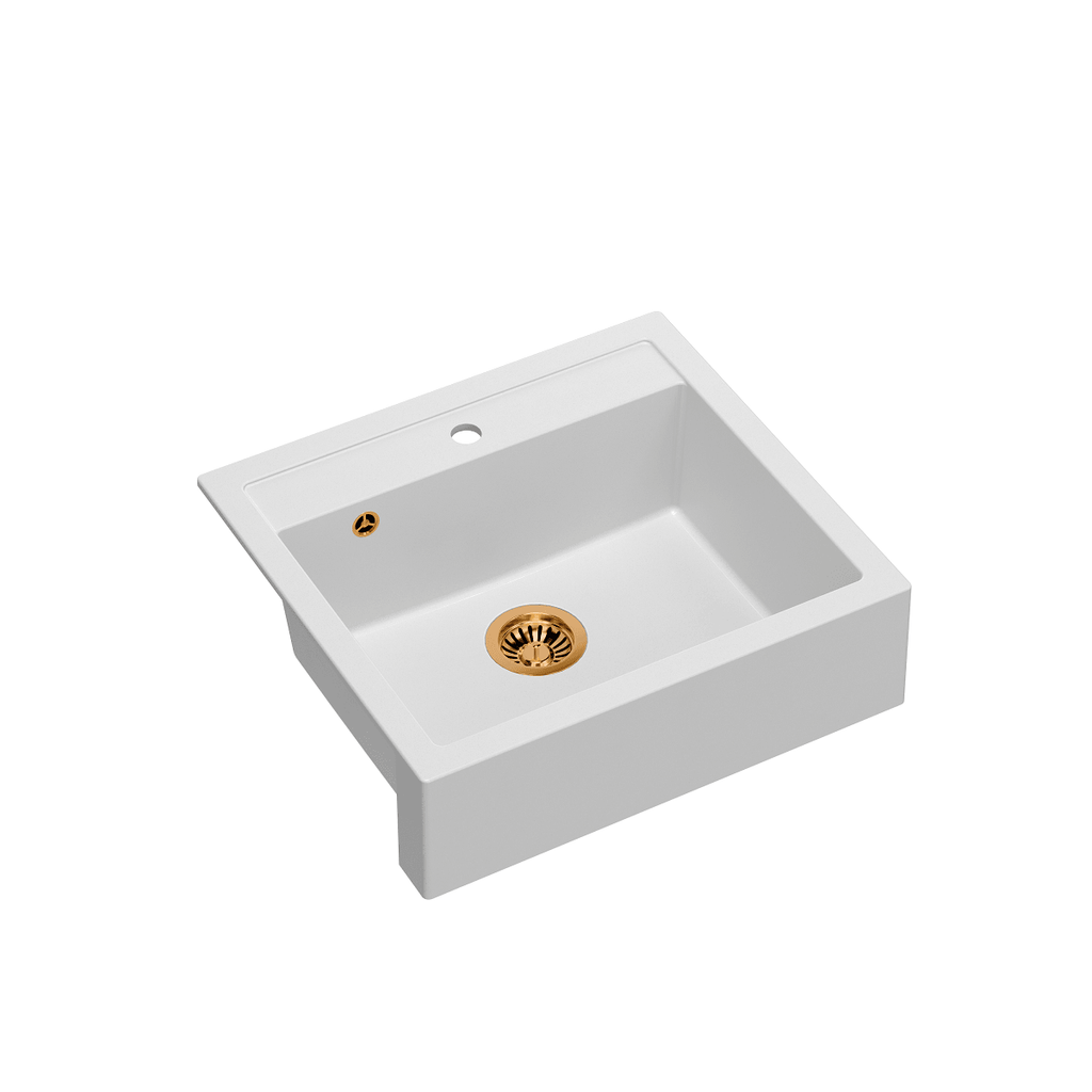 Quadron Bill 110 White, belfast granite sink - Olif